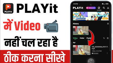 Playit me video nahi chal raha hai | How To Fix An error occured while playing the file