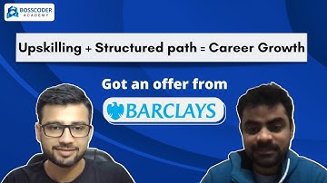 How structured preparation helped him grab an offer at Barclays! | Bosscoder Academy
