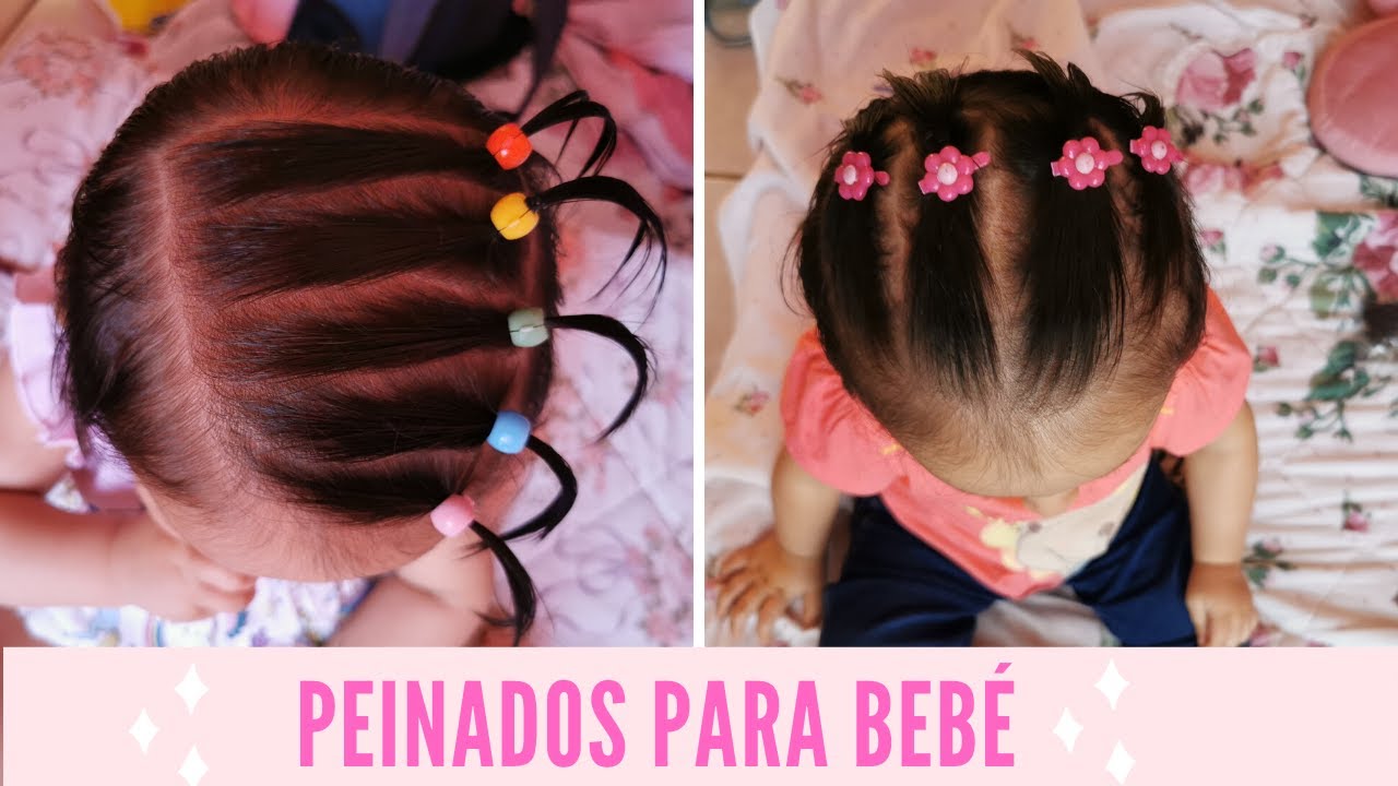 PEINADOS PARA BEBE FÁCIL Y RÁPIDO/ PEINADOS EN 5 MINUTOS
