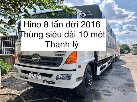 Hino 8 tấn cũ đời 2016 thùng siêu dài -siêu đẹp bán thanh lý/Quang:0901.60.71.75