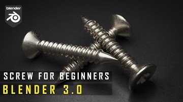 Tutorial: Model A Simple Screw In blender