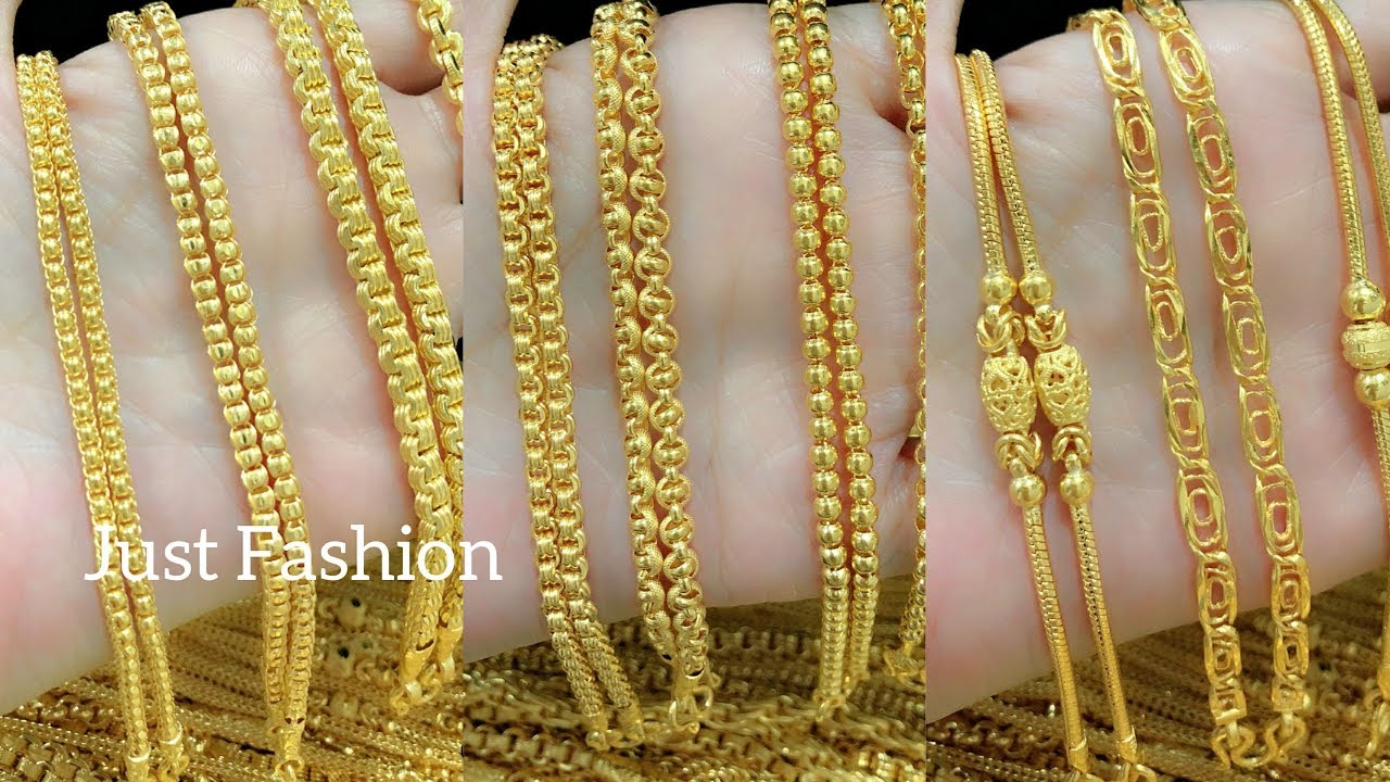 Designer gold Chain DESIGNS - YouTube