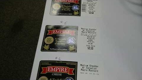Uni 3 Label format number change and barcode printing on or off