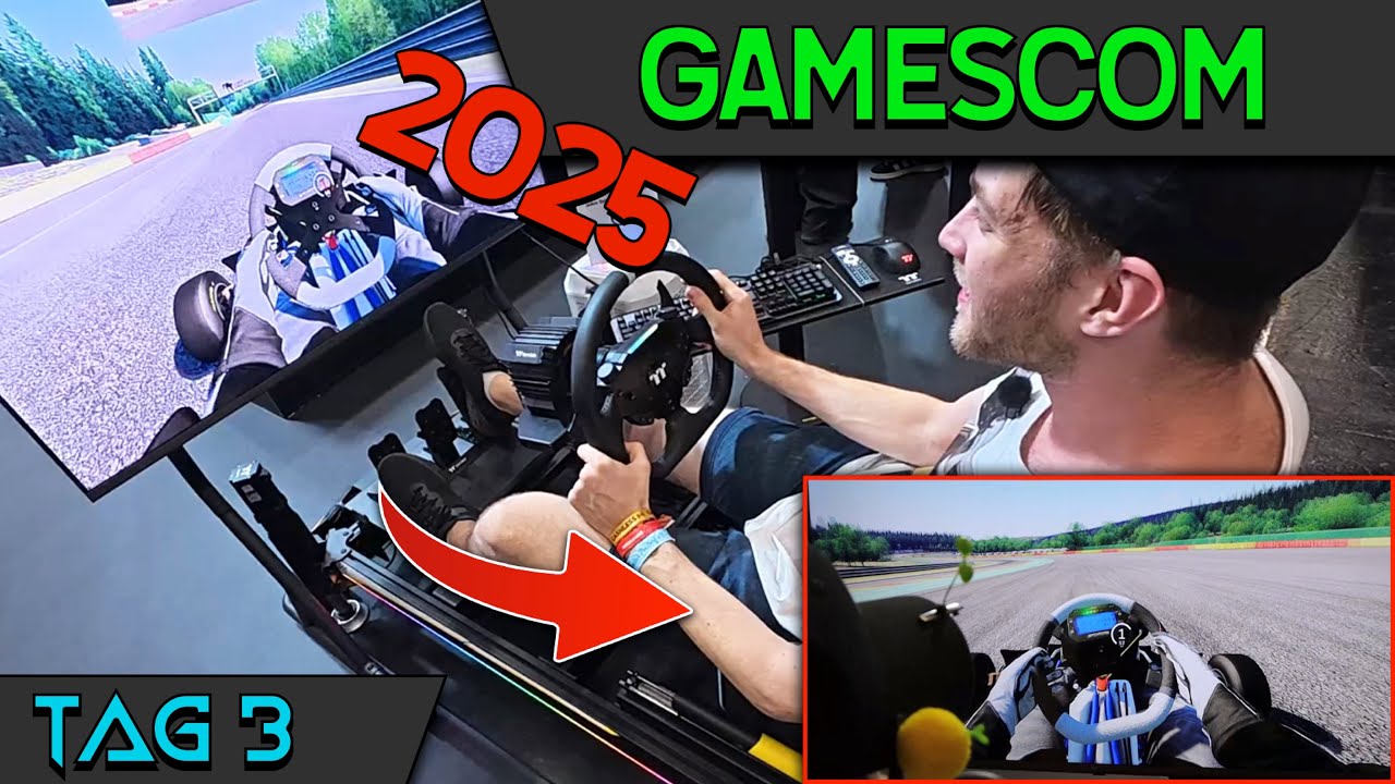 GAMESCOM 2025 TAG3 | HEFTIGER RENNSIMULATOR | Retro PONG Game!