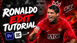Ronaldo edit tutorial |cook pardon| on Capcut 