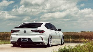 2021 Acura TLX Aspec  Vossen HF4T Wheels | Flyyairr | AirLift Management | Toyo Tires