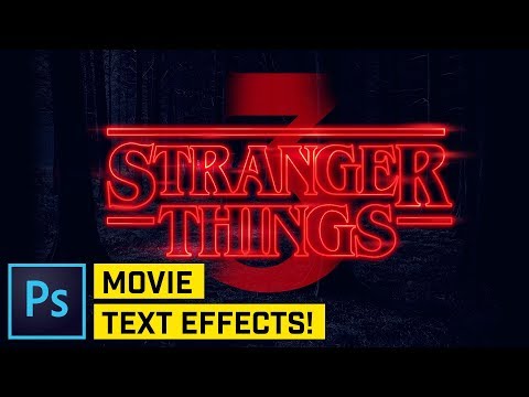 Stranger Things Intro Title Effect Photoshop CC