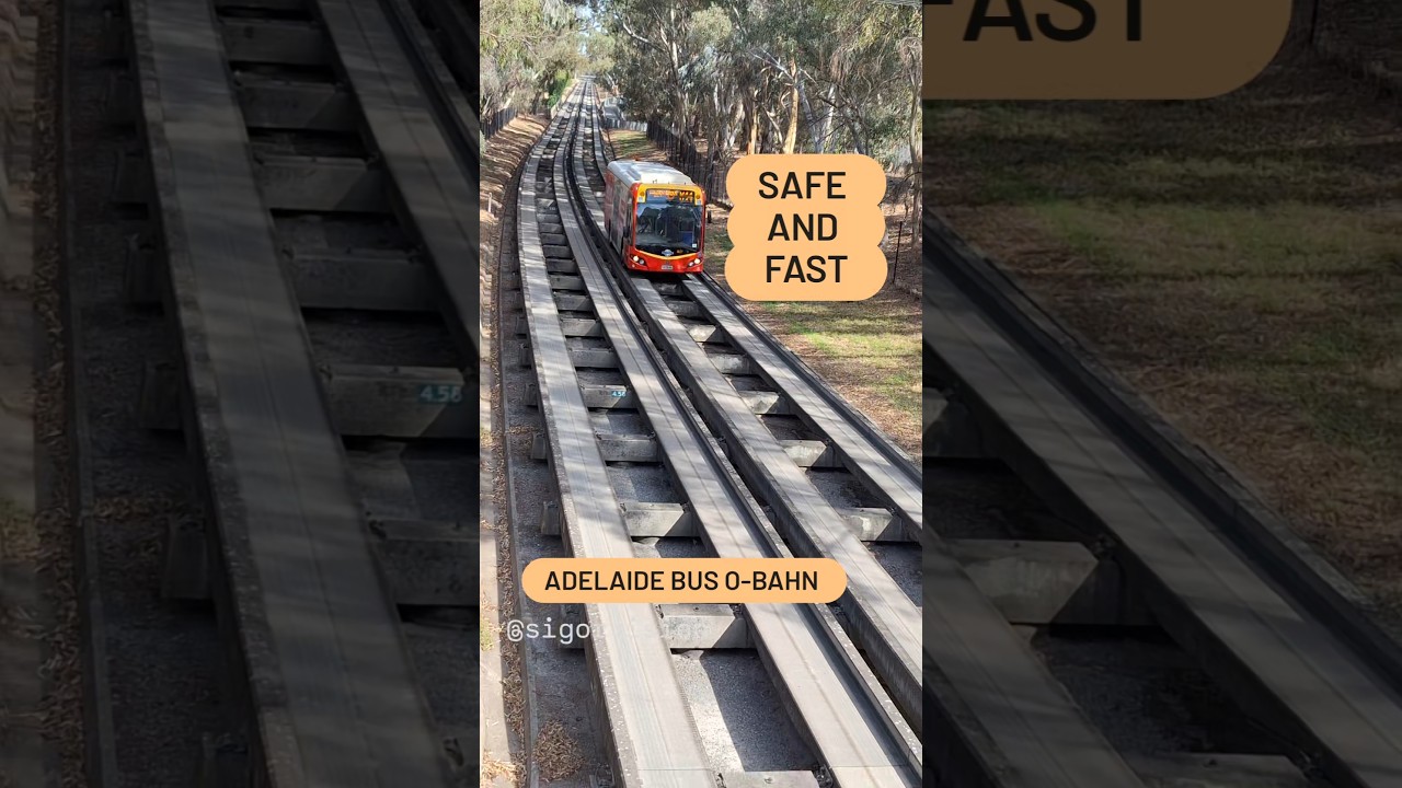 Adelaide Bus O-Bahn. Safe and fast. Follow @sigorvision