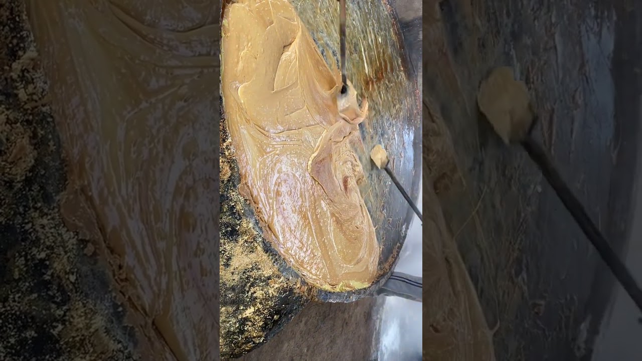 Traditional jaggery powder manufacturing process 