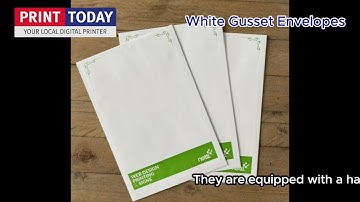 White Gusset Envelopes | Print Today
