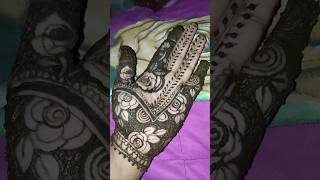 Simple Rose Mehndi Design 🌹 Easy Back Hand Mehndi for Beginners #shorts