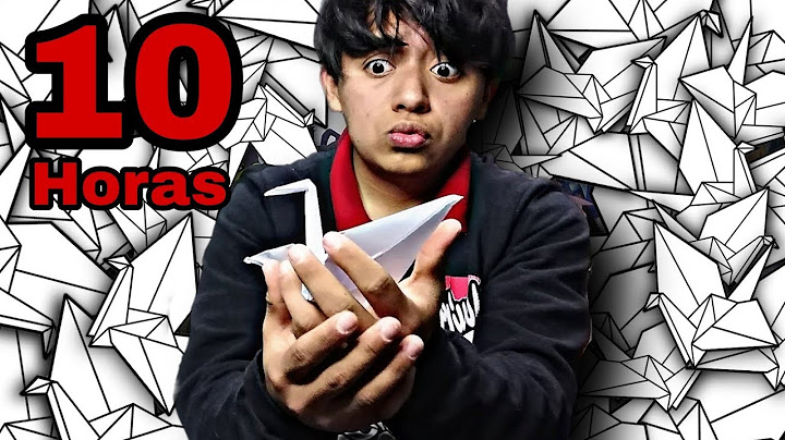 Pase 10 Horas haciendo grullas de origami