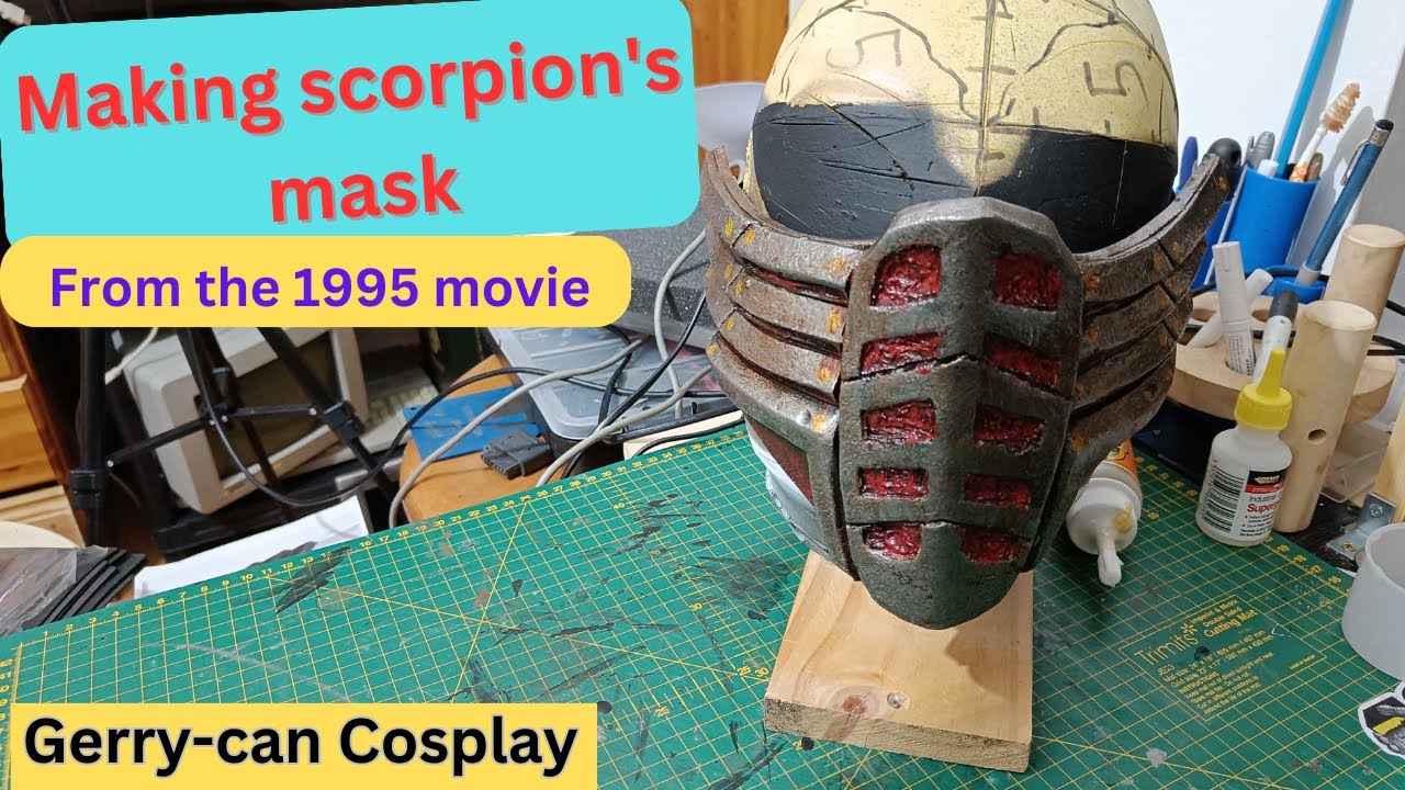Making the Scorpion mask from the 1995 mortal kombat film
