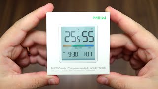 XIAOMI MIIIW NK5253 Temperature Humidity Clock ► МЕТЕОСТАНЦИЯ СЯОМИ / ЧАСЫ + термометр + гигрометр