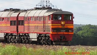 Transoil locomotive 2TE116-0634 arriving Maardu
