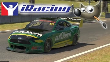 How to paint an iRacing car using Gimp