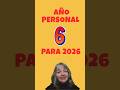 Año personal 6 en 2026 Numerología Extracto #numerologia #energíapersonal #año2026 #parati #shorts