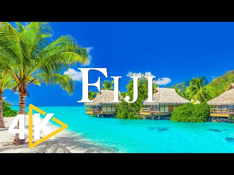 FLYING OVER FIJI (4K UHD) - Relaxing Music Along With Beautiful Nature - 4K Video Ultra HD