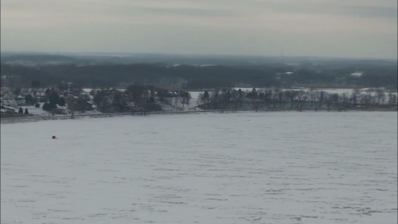 12 09 Buffalo Lake Buffalo MN Aerial Drone Ice View out of