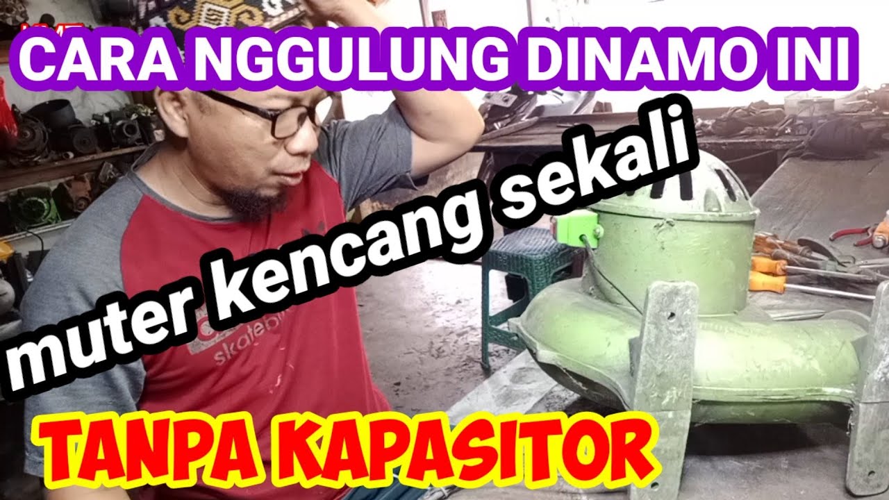 Cara nggulung tanpa kapasitor.sistem untuk blower semua ukuran