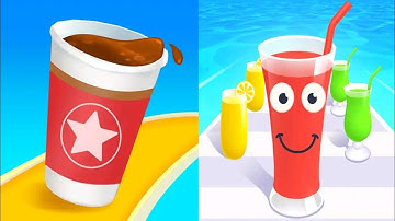Coffee Run VS Juice Run - All Levels SpeedRun Gameplay (Android, iOS) Part 1