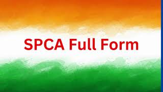 Spca Full Form