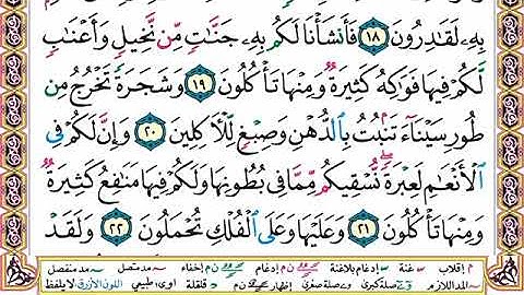 سورة المؤمنون مجودة بصوت الشيخ محمود خليل الحصرى