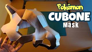 How to make a Cubone Mask out of Cardboard - DIY Pokemon Mask
