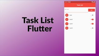 Task List - Flutter - Speed Code