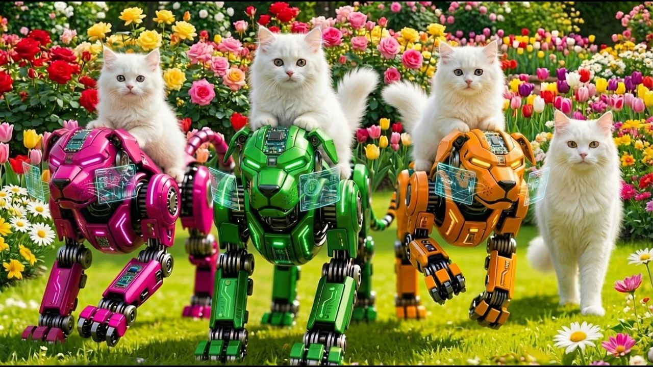 Mama Cat Trims Fur on the Farm and Makes Tiger Hat For Kittens At Home🐾🎩🐯