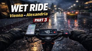 Wet Commute POV | Vienna to Alexandria on Inmotion RS Lite (Part 3)