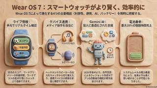 「Wear OS 7」4つの新機能