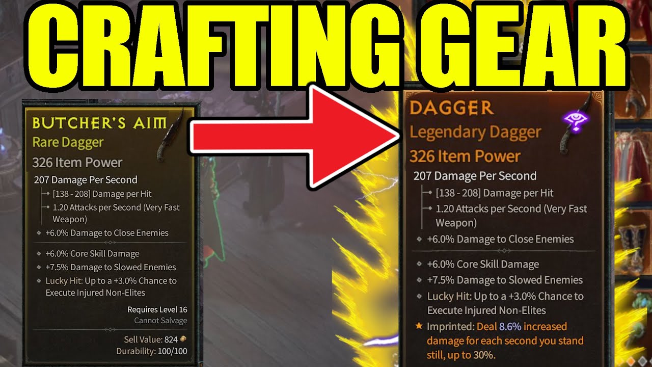 Diablo 4 Crafting, Enchanting & Extracting Gear Occultist Guide YouTube