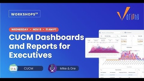 CUCM Dashboards and Reports for Executives
