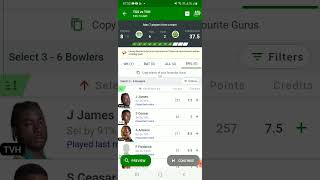 Tgh Vs Tvs Isle T10 Pre Toss Fantasy Team