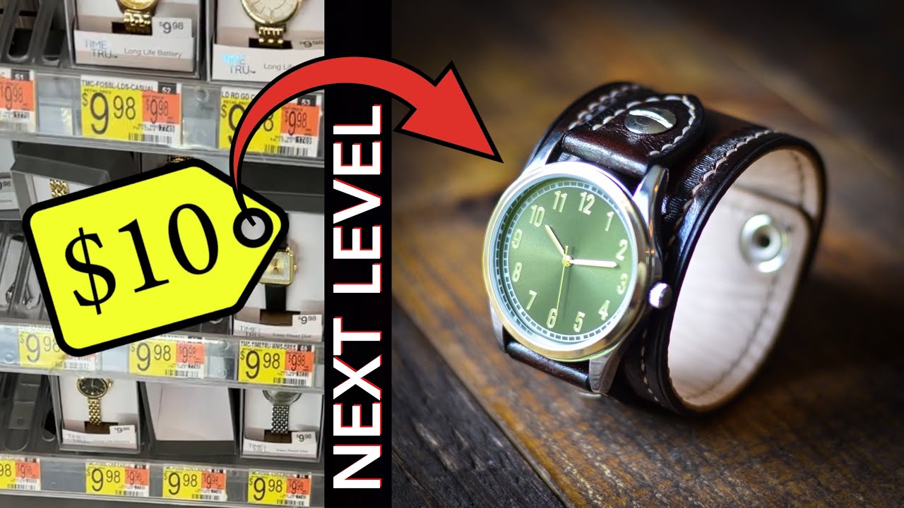 Leveling Up A $10 Watch With Custom Leather Work - Leather Craft