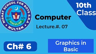 10th Class Computer Science, Lecture 7, Ch.6 (Graphics in BASIC)