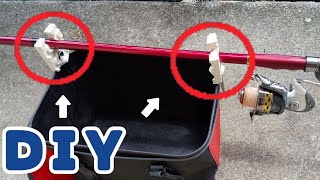 DIY Fishing : Simple method for making fishing rod holder.