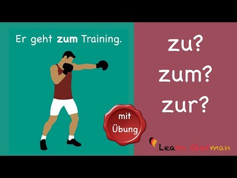 Learn German | Common Mistakes in German | zu, zum oder zur? | A1 | A2