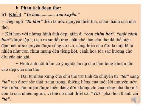 Video Ngữ văn 9 BÀI VIẾT SỐ 7- PHÂN TÍCH KHỔ THƠ 4,5 BÀI MÙA... - youtube