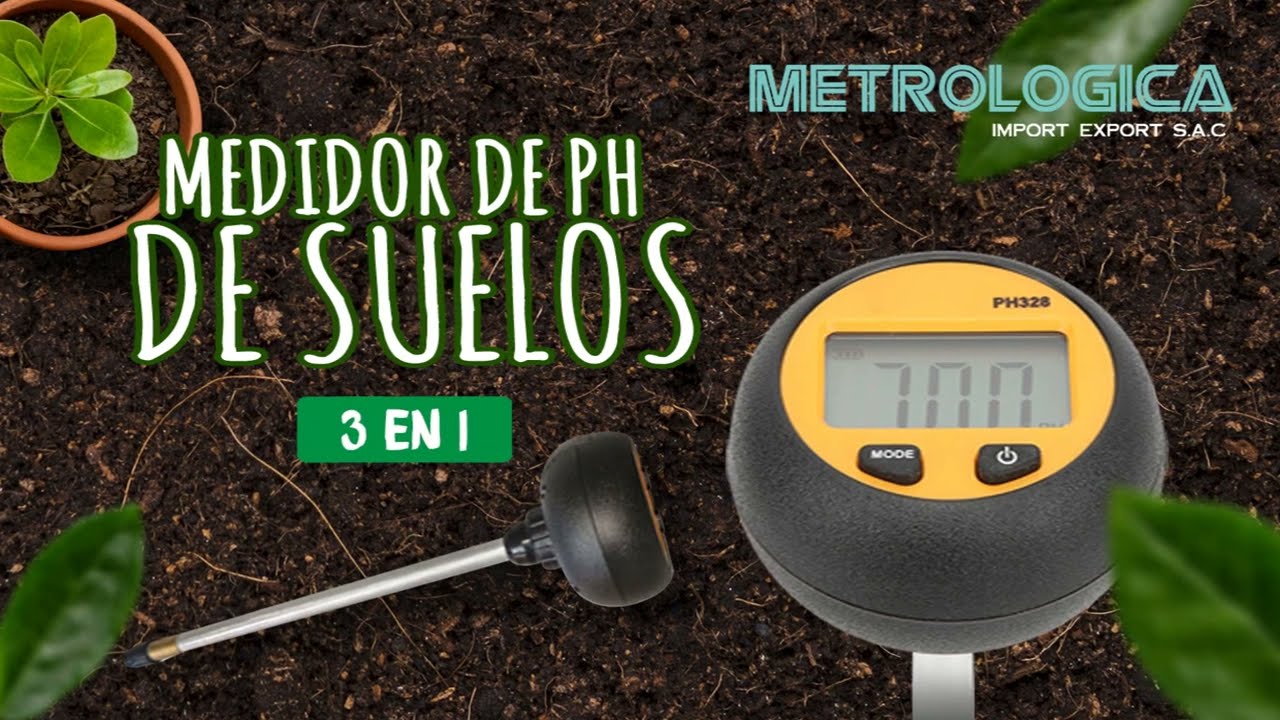 Medidor de PH, temperatura y humedad de suelos - Smart Sensor PH328