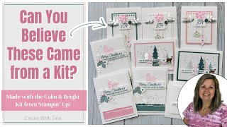 Beautiful Christmas Cards Made Easy | Calm & Bright Kit @create-with-tina