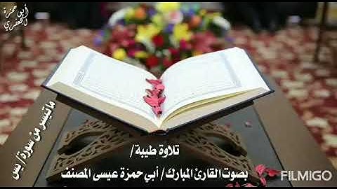 تلاوة من سورة يس/بصوت القارئ أبي حمزة عيسى المصنف