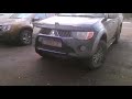 Огляд модельного кенгурятника d-60mm в порошковій покрасці для Mitsubishi L200 (2006-2010)