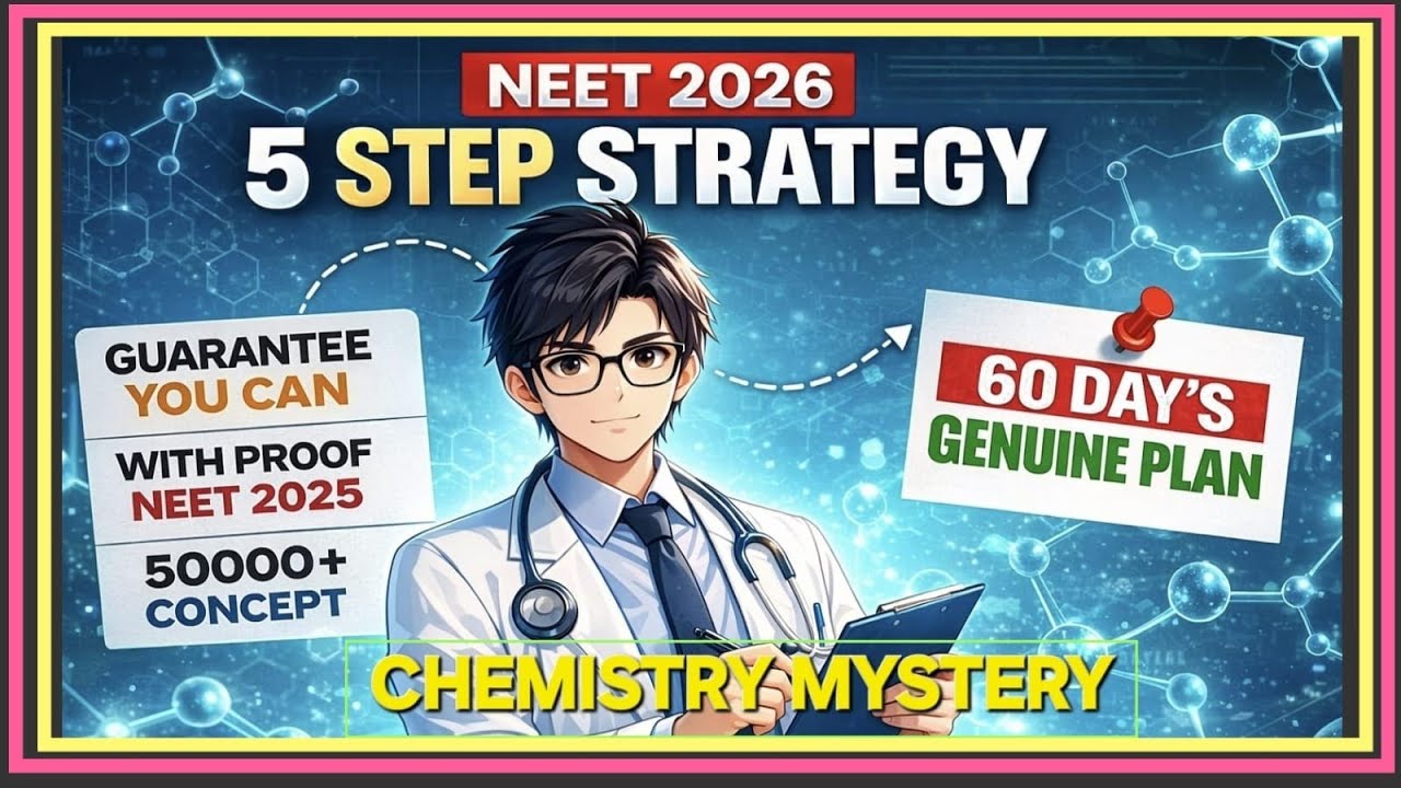 5 Step Strategy Neet 2026 | जबर्दस्त 60 Day's Plan || GUARANTEE 160+ IN ...