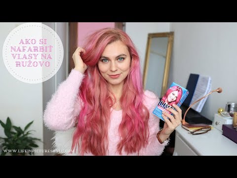 Ružové vlasy - pink hair diy tutorial