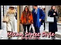 Milan street style fashion  early spring outfit ideas from the most stylish people  sidewalk milan