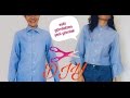 ESKİ GÖMLEKTEN YENİ GÖMLEK YAPIMI/ Kendin Yap / DIY Men´s Shirt Turned Into a Women´s Shirt