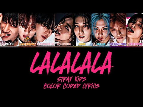 Stray Kids '락 (樂) (LALALALA)' Color Coded Lyrics (han/roman/eng)#straykids#릭