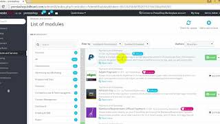 Billriant Back Office Demo for Prestashop